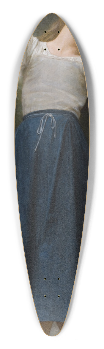 William Bouguereau - La paresseuse 39.3 inch art pintail longboard deck