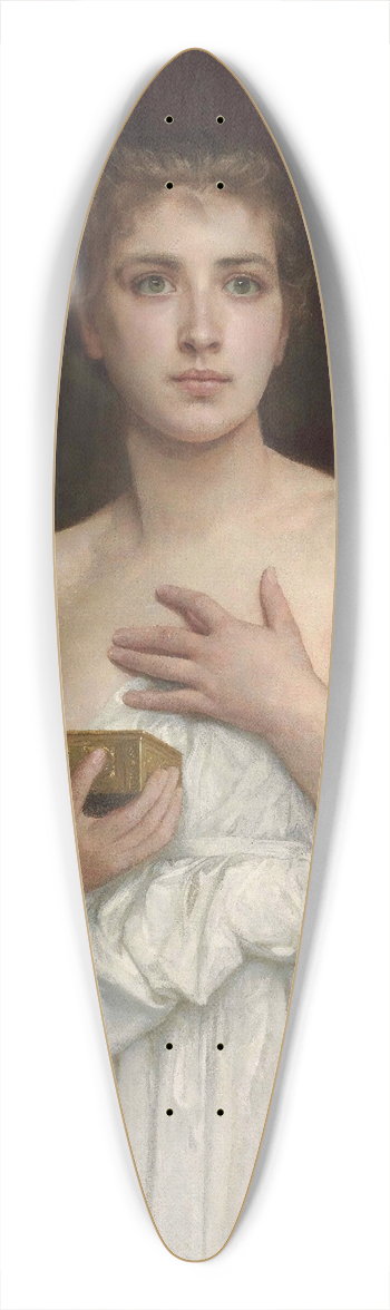 William Bouguereau - Pandore 39.3 inch art pintail longboard deck