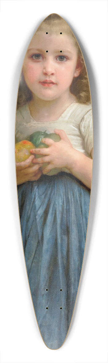William Bouguereau - Petite fille tenant des pommes dans les mains 39.3 inch art pintail longboard deck