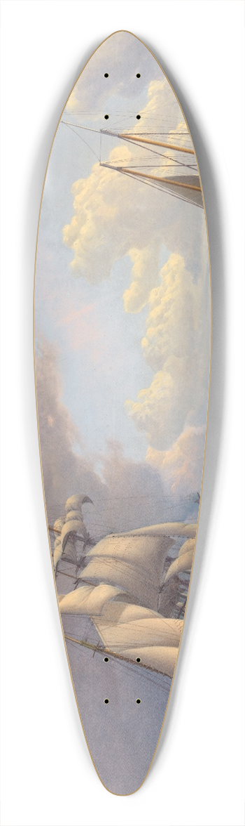 William Bradford - Whaler off the VineyardOutward Bound 39.3 inch art pintail longboard deck