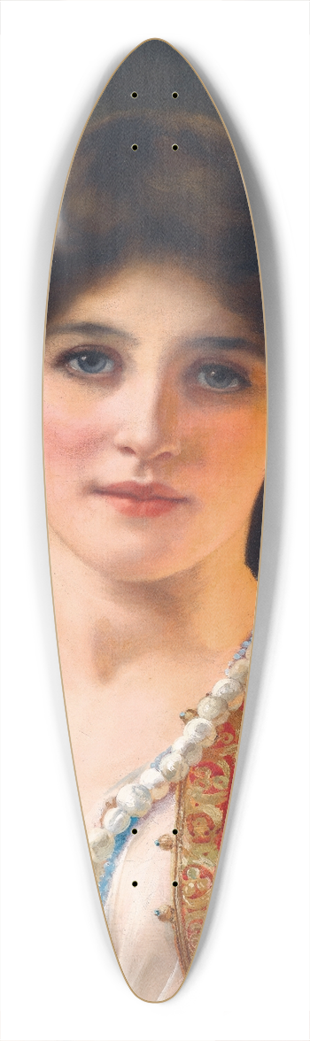 William Clarke Wontner - An Eastern Beauty 39.3 inch art pintail longboard deck