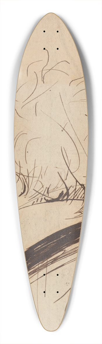 William Edward Frost - William Etty 39.3 inch art pintail longboard deck