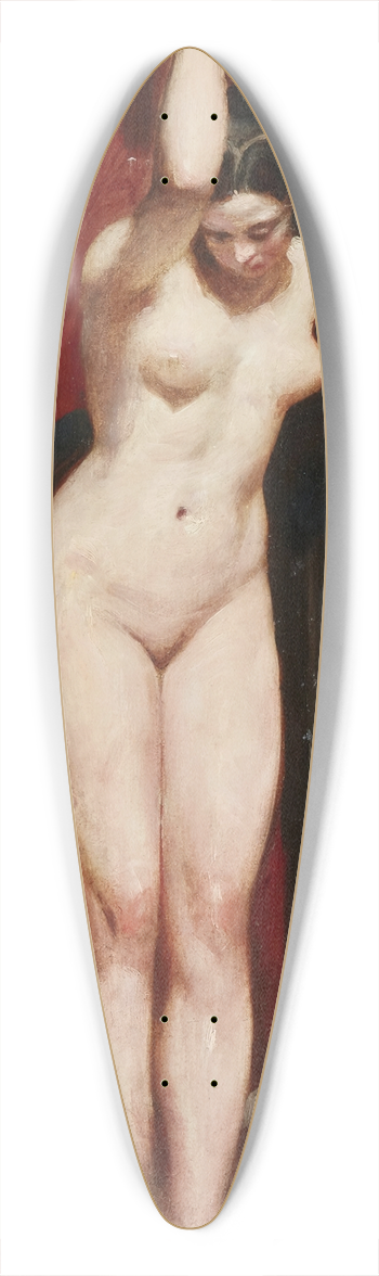 William Etty - Standing Academic Nude 39.3 inch art pintail longboard deck