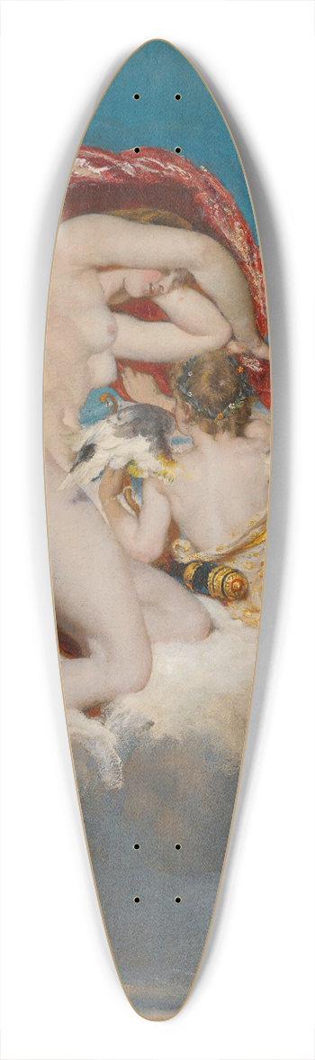 William Etty - Venus And Cupid Descending 39.3 inch art pintail longboard deck
