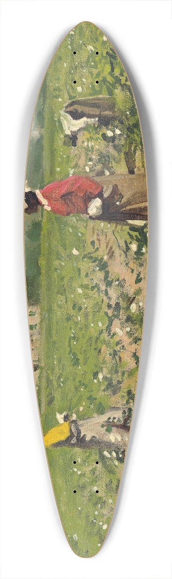 William Gilbert Gaul - Picking Cotton 39.3 inch art pintail longboard deck