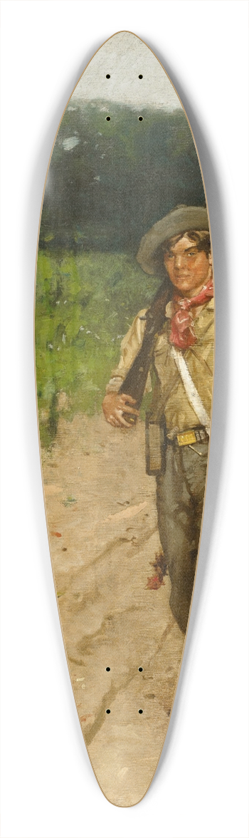 William Gilbert Gaul - The Forager 39.3 inch art pintail longboard deck