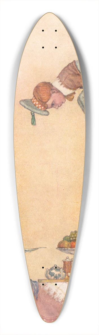 William Heath Robinson - I fell from my position 39.3 inch art pintail longboard deck