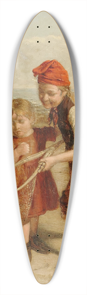 William Hemsley - The Little Shrimpers 39.3 inch art pintail longboard deck