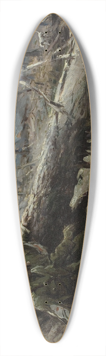 William Henry Dethlef Koerner - Here and There 39.3 inch art pintail longboard deck