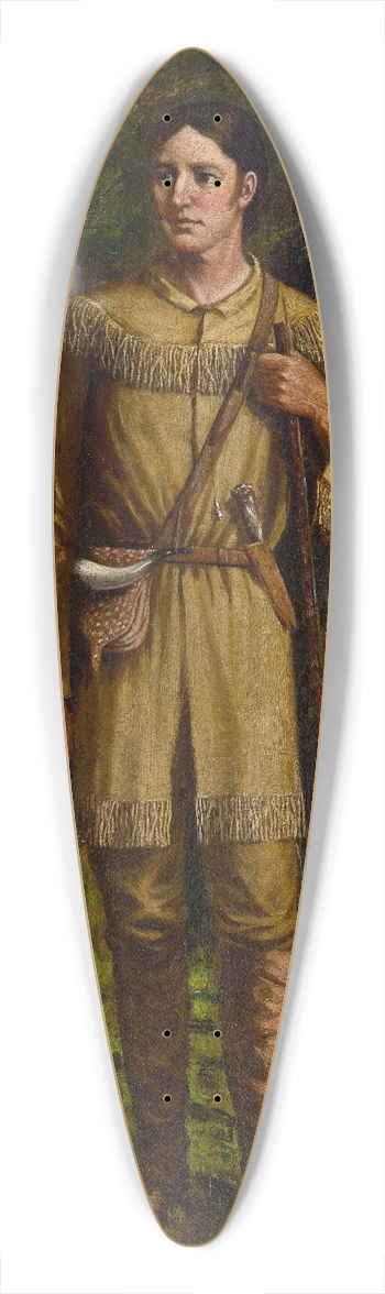 William Henry Huddle - Davy Crockett 39.3 inch art pintail longboard deck