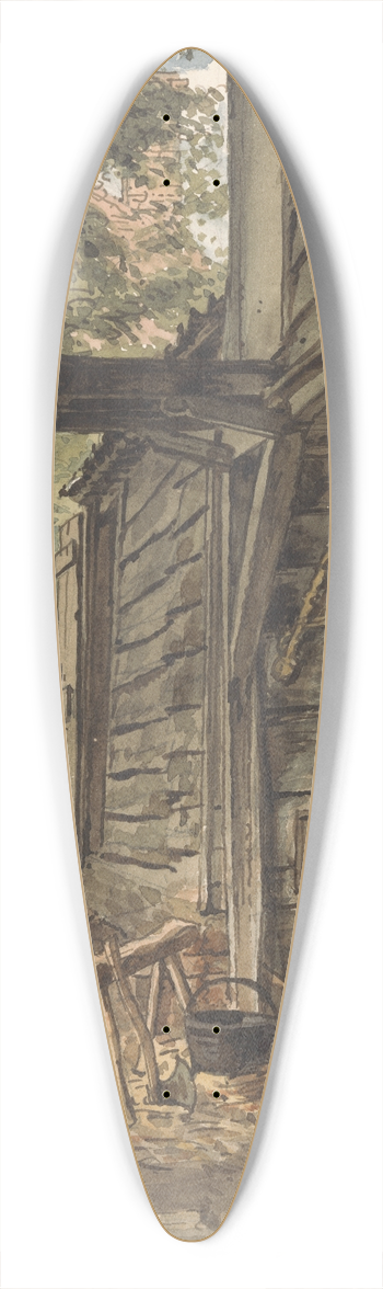 William Henry Hunt - Dr. Munros Carpenter at Work 39.3 inch art pintail longboard deck