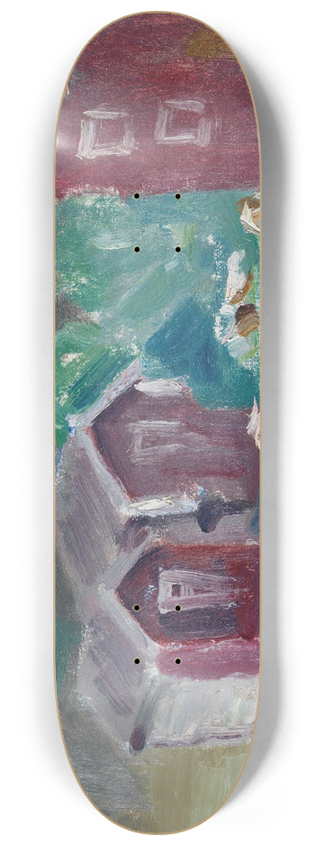 Halfdan Egedius - Sketch of the Farm se in Telemark 8.25 inch art skate deck