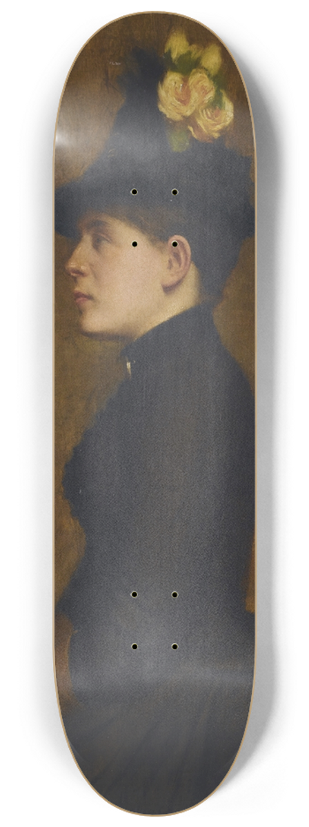 Halil Pasha - Lady in Gloves 8.25 inch art skate deck