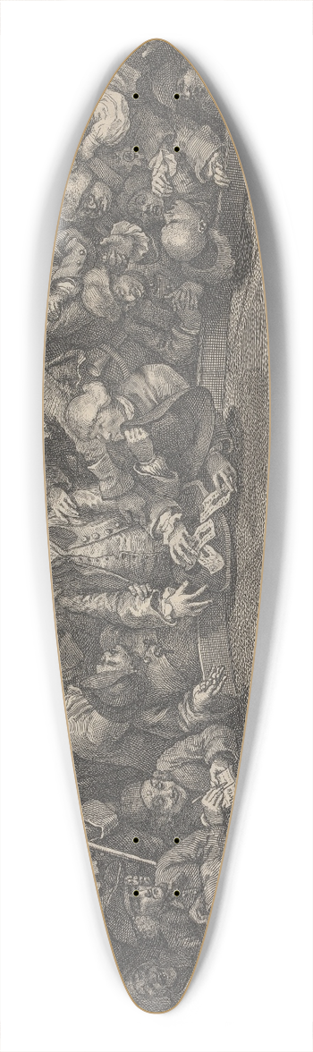 William Hogarth - Pit Ticket 39.3 inch art pintail longboard deck