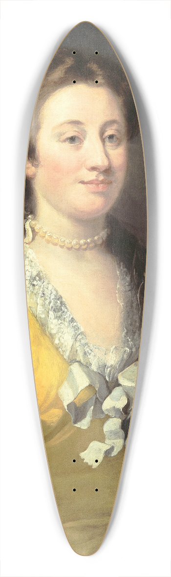 William Hogarth - Portrait of a Lady 39.3 inch art pintail longboard deck