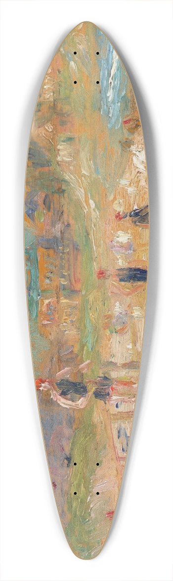 William James Glackens - Bathers 39.3 inch art pintail longboard deck
