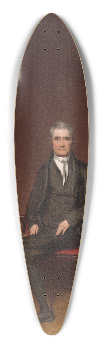 William James Hubard - John Marshall 39.3 inch art pintail longboard deck
