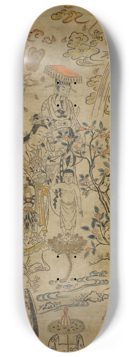 Hanegawa Chincho - Birth of the Buddha 8.25 inch art skate deck