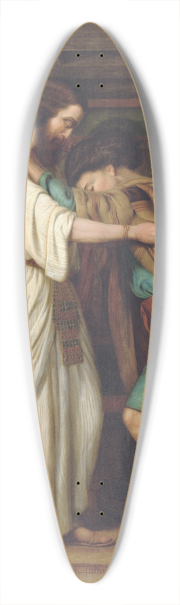 William James Webbe - Joseph and Pharoah 39.3 inch art pintail longboard deck