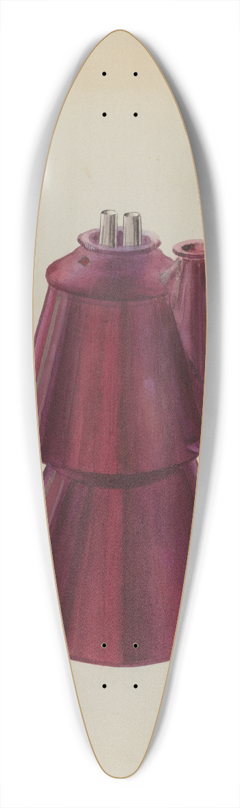 William Kerby - Petticoat Lamp 39.3 inch art pintail longboard deck