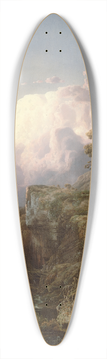 William Louis Sonntag - Mountain Landscape 39.3 inch art pintail longboard deck