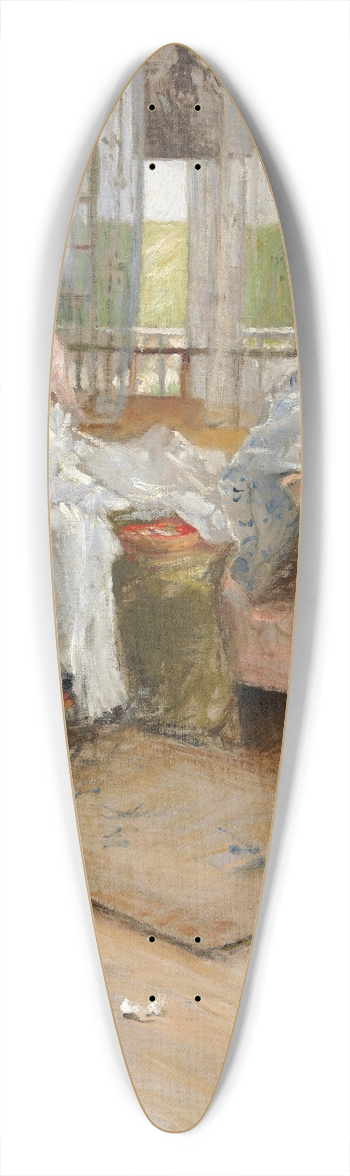 William Merritt Chase - For the Little One 39.3 inch art pintail longboard deck