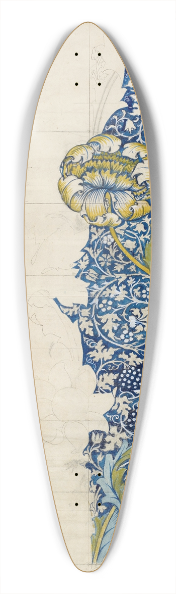 William Morris - Kennet 39.3 inch art pintail longboard deck