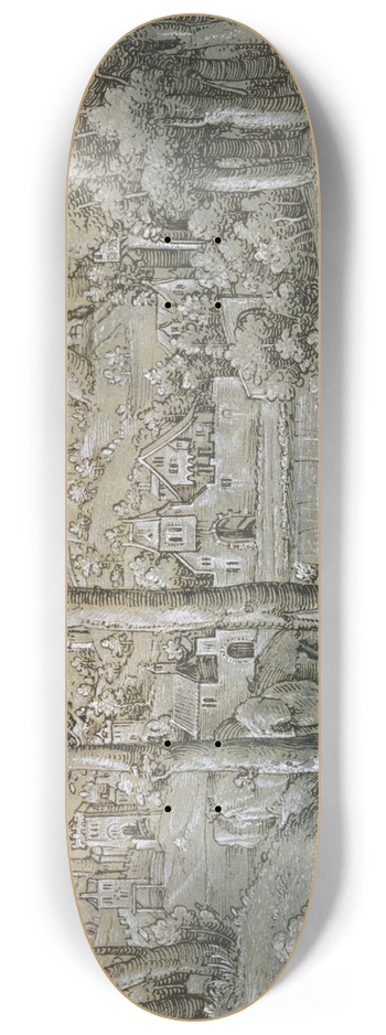 Hanns Lautensack - Imaginary Landscape 8.25 inch art skate deck