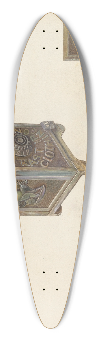 William O. Fletcher - Safe Bank 39.3 inch art pintail longboard deck