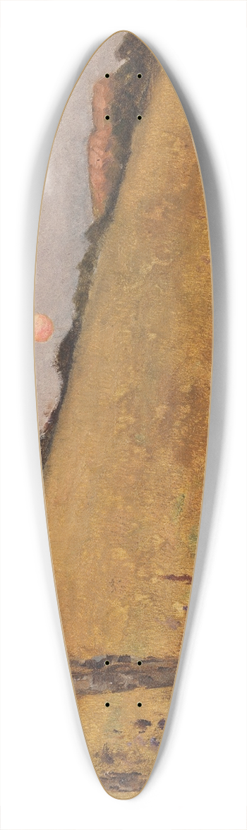 William Padgett - Moonrise 39.3 inch art pintail longboard deck