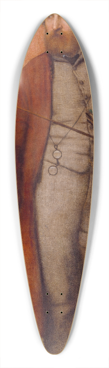 William Page - Self Portrait 39.3 inch art pintail longboard deck