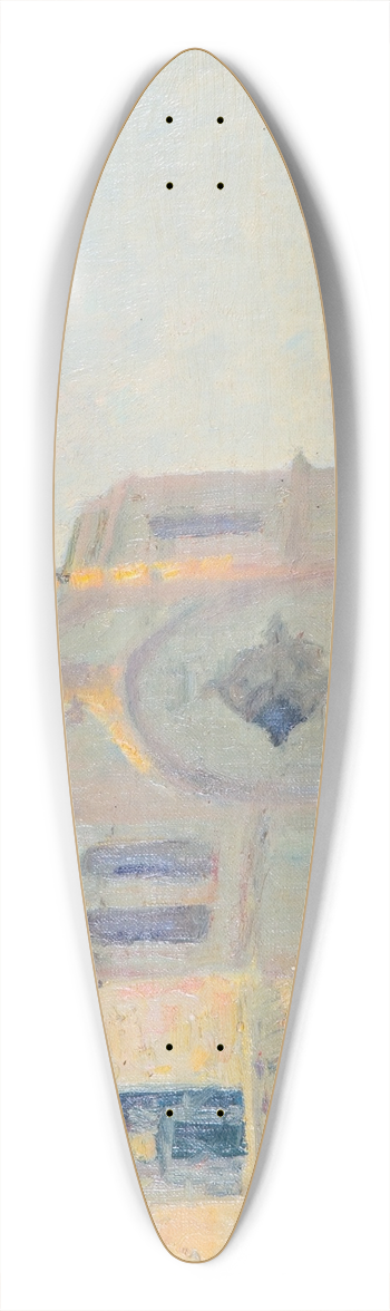 William Posey Silva - Carmel Mission 39.3 inch art pintail longboard deck