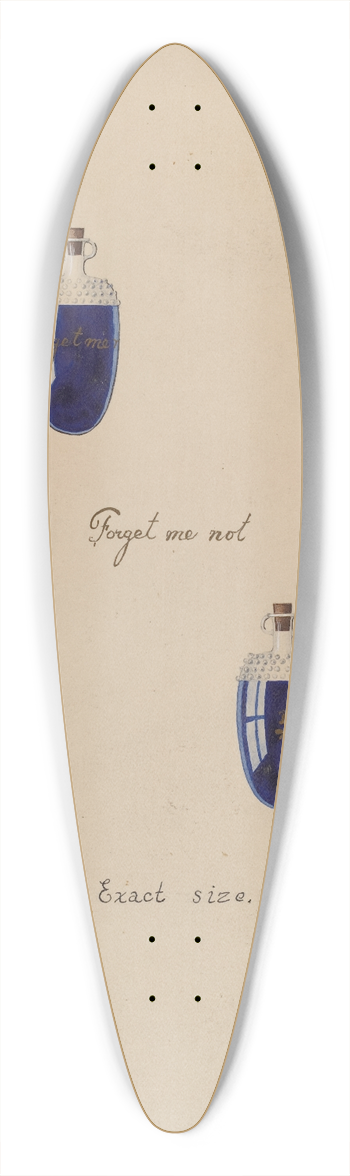 William P. Shearwood - Perfume Bottle 39.3 inch art pintail longboard deck