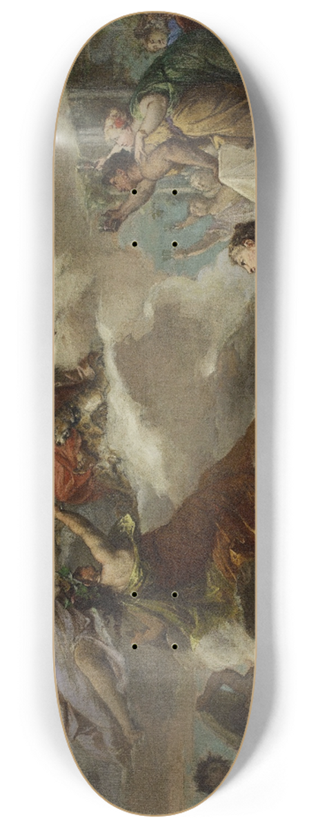 Alexis-Joseph Mazerolle - Le triomphe de Bacchus 8.25 inch art skate deck