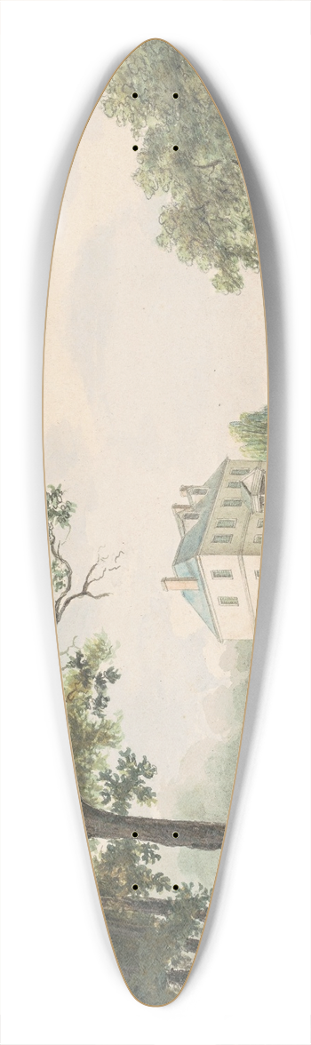 William Russell Birch - Sweet Briar 39.3 inch art pintail longboard deck