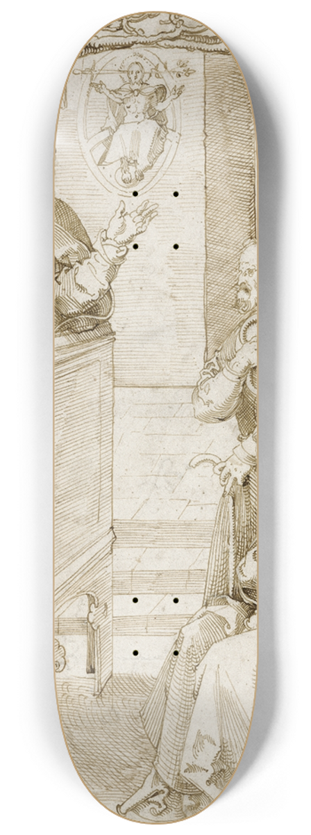 Hans Baldung - A Monk Preaching 8.25 inch art skate deck