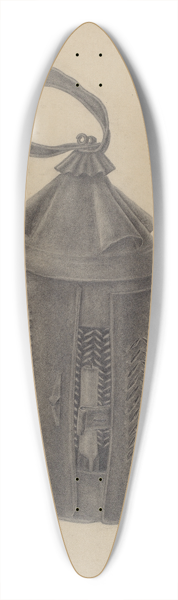 William Schmidt - Hand Lantern 39.3 inch art pintail longboard deck