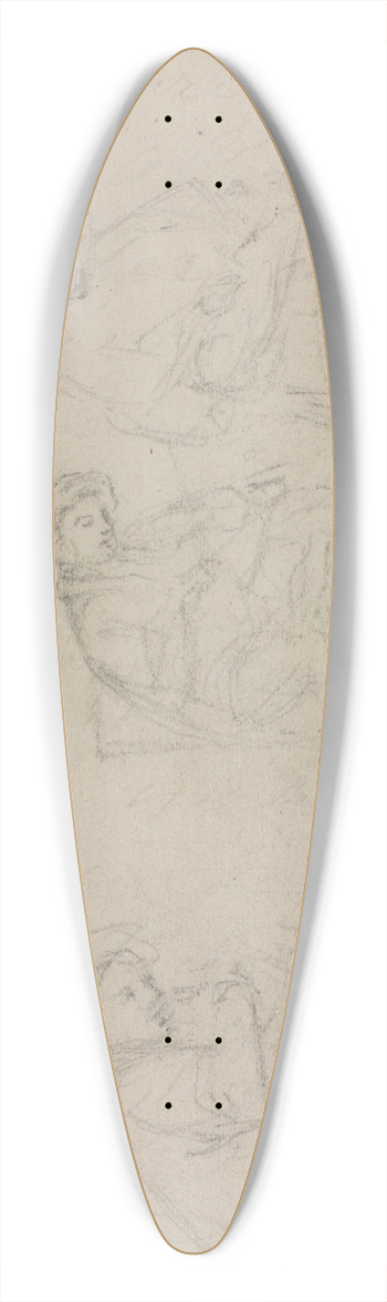 William Sidney Mount - Tuning 39.3 inch art pintail longboard deck