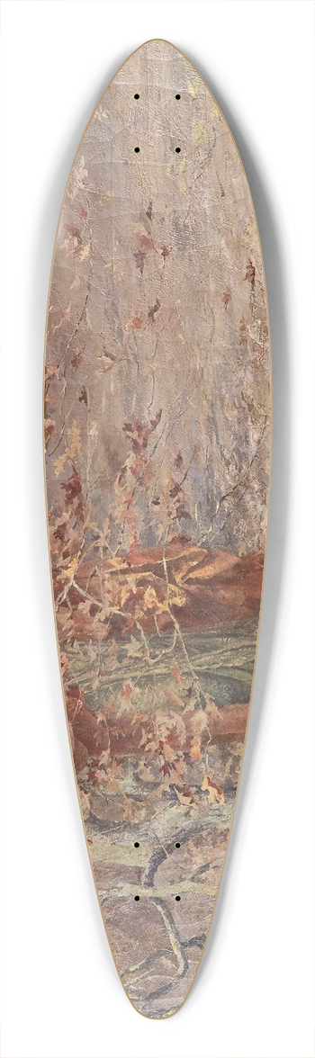 William St. John Harper - Autumn 39.3 inch art pintail longboard deck