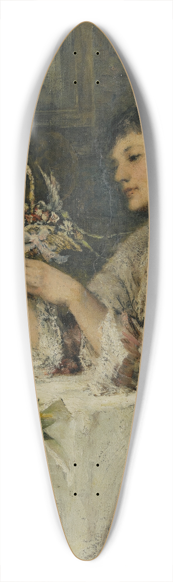 William St. John Harper - Easter morning 39.3 inch art pintail longboard deck