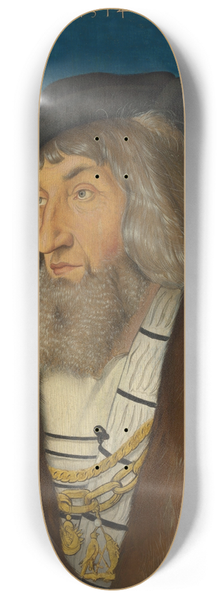 Hans Baldung - Portrait of a Man 8.25 inch art skate deck