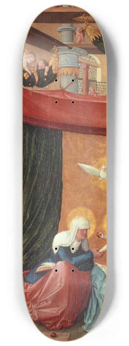 Hans Baldung - Virgin with Child and Saint Anne 8.25 inch art skate deck