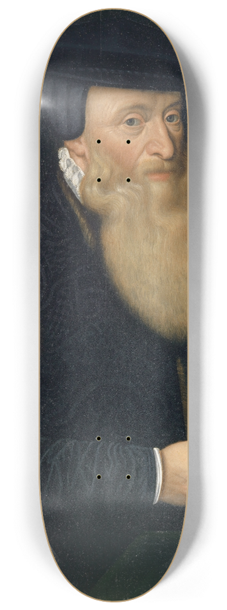 Hans Bock the Elder - Portrait of Johannes Oporinus 8.25 inch art skate deck