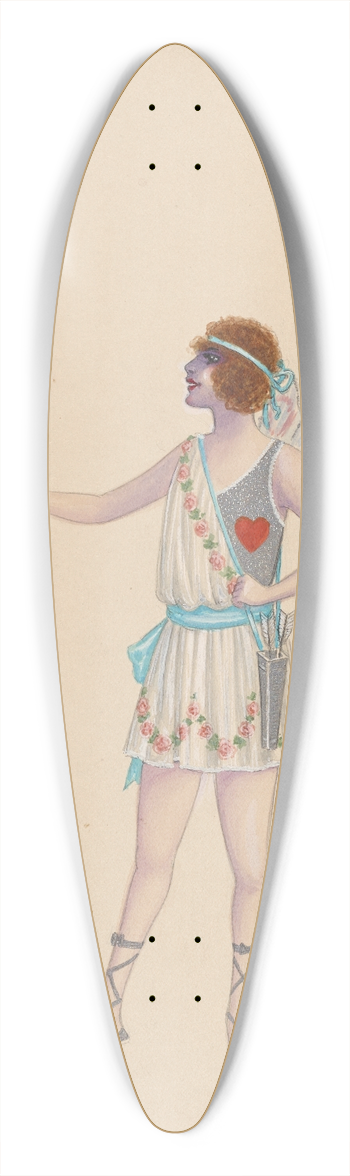 Will R. Barnes - 93-Cupids 39.3 inch art pintail longboard deck