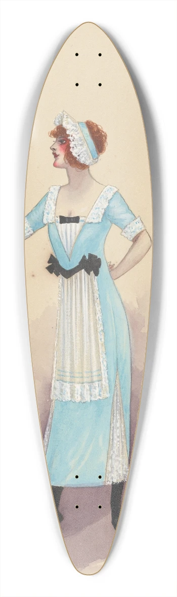 Will R. Barnes - Act II-8 Housemaids 39.3 inch art pintail longboard deck