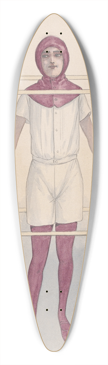 Will R. Barnes - Costume Hood & Hose Only 39.3 inch art pintail longboard deck