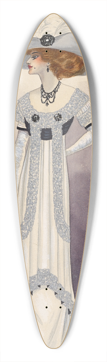 Will R. Barnes - D Showgirl 39.3 inch art pintail longboard deck