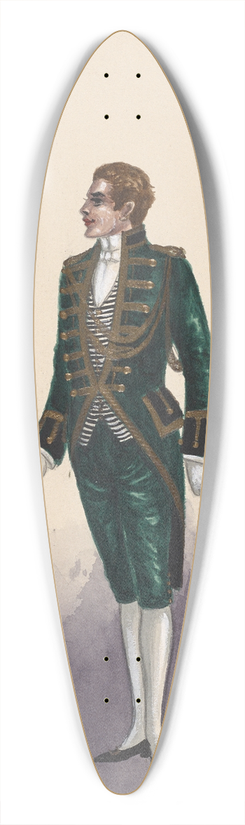 Will R. Barnes - Flunky 39.3 inch art pintail longboard deck