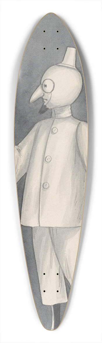 Will R. Barnes - Glooms 39.3 inch art pintail longboard deck