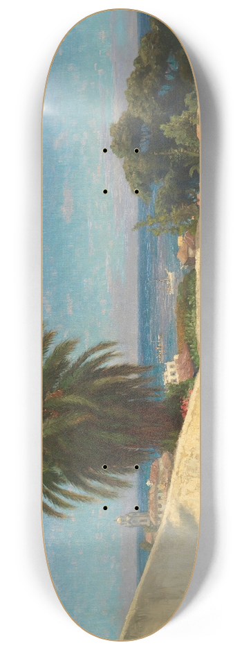 Hans Bohrdt - Blick ber Puerto Orotava, Tenerife 8.25 inch art skate deck